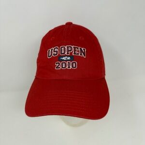 American Needle US Open‎ 2010 Red Baseball Cap Hat Adjustable Strap